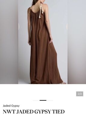 NWOT Jaded Gypsy Tied Together Maxi Dress